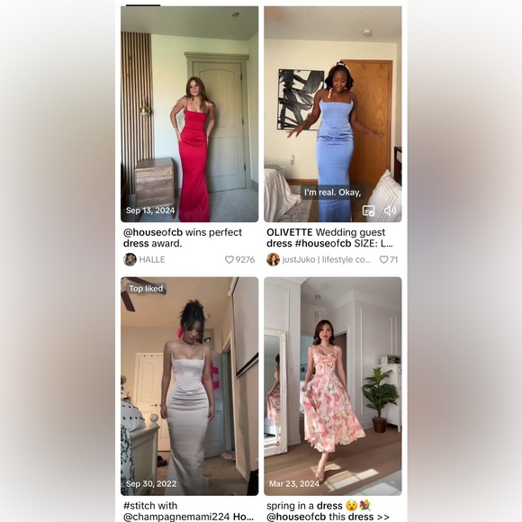 House of CB Imogen Corset Dress in Periwinkle - Picture 8 of 8